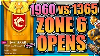 Rivalry Battle Begins zone 6 opens 1960 vs 1365 KvK in Rise of Kingdoms [upl. by Sidky]