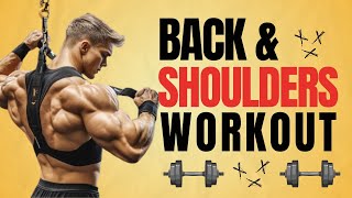 Back amp Shoulders Strength Workout  Build Muscle with Dumbbells  Interactive Workouts [upl. by Kavita]