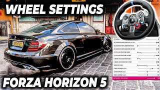 Forza Horizon 5  Steering Wheel SETTINGS Logitech G29920923 [upl. by Kahl]