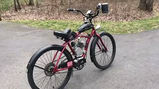 80cc motorized bicycle test ride [upl. by Aihseyn]