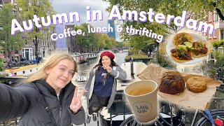 Autumn in Amsterdam  Spend a morning with me 🩶🍂☕️ Great Coffee amp Lunch spots [upl. by Nyram]