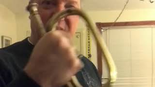 Bugle Call Reveille on a vintage C US Army Officer’s Bugle [upl. by Ki293]