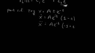 Particular solution of an ode resonance [upl. by Beall]