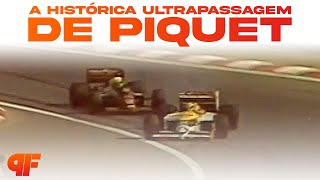 A HISTÓRICA ULTRAPASSAGEM DE PIQUET NA HUNGRIA  Volta a Volta 81 Hungria 1986  Primeira Fila [upl. by Picardi266]