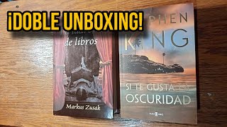 📦 «Si te gusta la oscuridad» y «La ladrona de libros» DOBLE UNBOXING ✨ [upl. by Quintie]