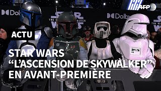 Avant premiere de quotStar Wars lascension de Skywalkerquot à Los Angeles  AFP News [upl. by Adnim784]