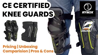 CE Certified Knee Guards  Rynox vs Solace  Under Rs4000 [upl. by Innep]