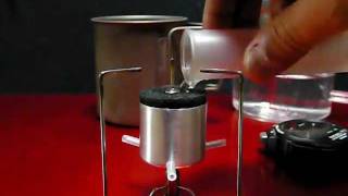 Bare Hand Adjustable CF Alcohol Stove [upl. by Adnamas]