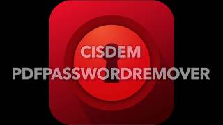 How to Recover amp Remove PDF Password With Cisdem PDF Password Remover [upl. by Ariaz]