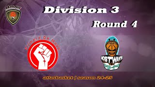 Atlasbasket  Div 3Round 4  PRIMERO DE MAYO vs MOST WANTED [upl. by Brosine]