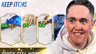 I PACKED 3 BRAZILIAN ICONS 90 ICON PACKS  FIFA 23 [upl. by Hanala]