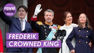 King Frederik X Crowned King of Denmark Ceremony Highlights [upl. by Florette]