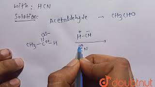 How does acetaldehyde react with HCN  12  ALDEHYDES KETONES AND CARBOXYLIC ACIDS  CHEMISTRY [upl. by Yenduhc]