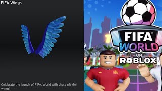 Roblox FIFA World  How to get the blue FIFA wings in FIFA World on roblox 2022 [upl. by Midan]