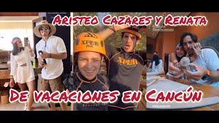 Aristeo Cazares y su novia Renata de vacaciones en cancun [upl. by Ahsyekat]