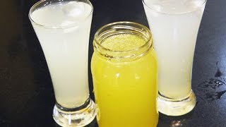 लिंबू सरबत सिरप  Limbu Sarbat Syrup  Lemon Squash Recipe  SummerDrink  MadhurasRecipe [upl. by Amihc367]