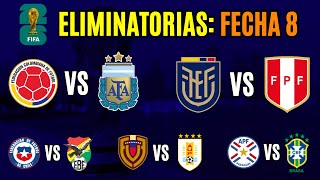 FECHA 8 Eliminatorias 2026 ¿Quiénes son los FAVORITOS para ganar [upl. by Elsie]