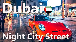 Evening Dubai Street Life JBR Downtown To Dubai Marina Walking tour 4K🇦🇪 [upl. by Fagin]