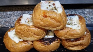 Healthy Breakfast Recipe Egg Cheez Bun RecipeGym Lovers like to eat preper only 10 minutes [upl. by Yennaiv]