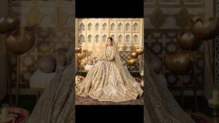 Beautiful bridal dress design nikkah bride🤍subscribe my channelshortsfeed [upl. by Hachman]