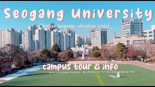 Sogang University Campus Tour  KLEC info  서강 캠퍼스 투어와 등록 정보 [upl. by Eimia]