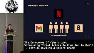 The Ouroboros Of Cybercrime Threat Actors Go From Pwn To Pwnd  Estelle Ruellan amp Stuart Beck [upl. by Rabiah110]