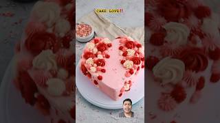 CAKE LOVE‼️ cake heartshaped cakedecorating cakedesign shorts satisfying cakelover cakeideas [upl. by Anaihs]