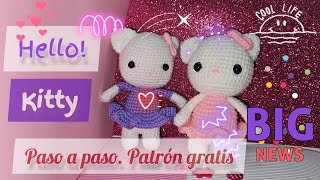 Hello Kitty amigurumi crochet paso a paso Especial para principiantes [upl. by Morice930]