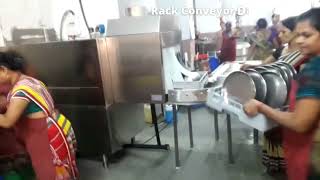 Commercial Dishwasher Machine India  Benefits Of Dishwasher Machine Demo  Rack Conveyor Dishwasher [upl. by Enej]