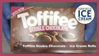 Toffifee Double Chocolate  Ice Cream Rolls  ASMR  YummRolls Ice Cream [upl. by Gorden]