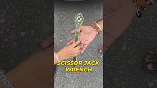 Easy and Fast Way To Lift Your Car Heyner Scissor Jack With Ratchet shorts [upl. by Anyg180]