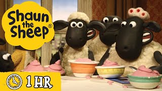 Shaun the Sheep 🐑 Full Episodes 🍨 Food amp Giant Sheep 🍅 Cartoons for Kids [upl. by Charlton]