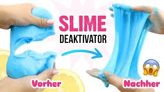 DIY Schleim REPARIEREN Trockenen Slime WEICHMACHEN Anleitung für Schleim Deaktivator Deutsch [upl. by Barbi985]