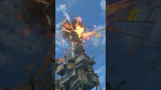 Planting Explosive on Wind Turbine in Dying Light 2 gaming shorts dyinglight2 [upl. by Tnomyar]