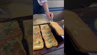 Amazing Bread Pudla Full Making 😍 shorts youtubeshorts shortvideo food [upl. by Kcarb]