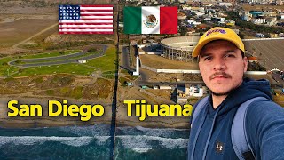 Así es La Frontera más Transitada del Mundo  Tijuana México San Diego USA 🤯 [upl. by Adleme440]