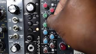 SSL 611EQ demo 500series [upl. by Enerod]