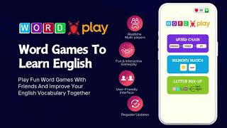 Word Games To Learn English  Reatime Multiplayers Games App [upl. by Yerfoeg108]