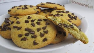 Comment faire des cookies Americains aux pépites de chocolat facilement [upl. by Tibbs227]