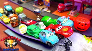 CARS FANTASMAS DIECAST CAMPEONATO DE HALLOWEEN [upl. by Ydnec851]