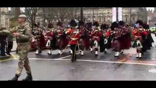 Royal Scots Dragoon Guards Homecoming Glasgow 2014 [upl. by Cammi]