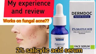 ✅Dermdoc 2 salicylic acid serum review  full details [upl. by Maise861]