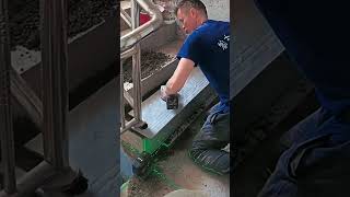 Stair antislip tile installation process [upl. by Llerehs]