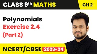 Polynomials  Exercise 24 Part 2  Class 9 Maths Chapter 2 [upl. by Aisilef]