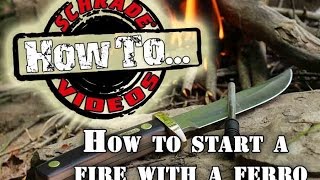 Survival Fire Building  How to Start a Fire with a Ferro  Firesteel Rod  without Matches [upl. by Eliot]