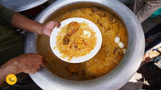 100 Kg Kolkata Chicken Biryani Making In Patna Rs 100 Only l Bihar Street Food [upl. by Adiraf825]