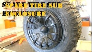 Spare Tire sub woofer Enclosure Featuring The 12Volters  AnthonyJ350 [upl. by Airemahs503]