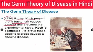 Microbiology  Germ Theory of Disease amp Kochs Postulates of Robert Koch Hindi  Kochs Postulates [upl. by Vesta]