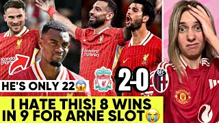 They Win Again Liverpool 20 Bologna Reaction [upl. by Eilzel]