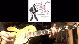 Chuck Berry Maybellene Guitar Cover Epiphone es 295 Boss katana amp [upl. by Yllib114]